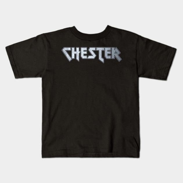 Heavy metal Chester Kids T-Shirt by KubikoBakhar